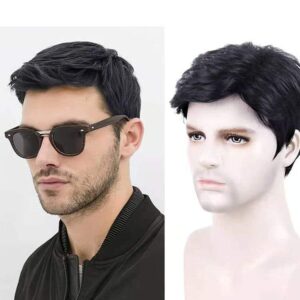 Stylish Undercut Men Wig with Sideburns