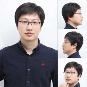 Business Professional Short Black Men Wig