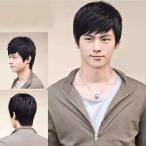 Casual Spiky Top Textured Men Wig